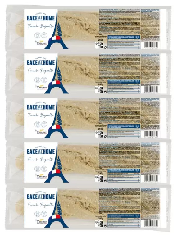 Menissez Sourdough Baguette, 5 Pack